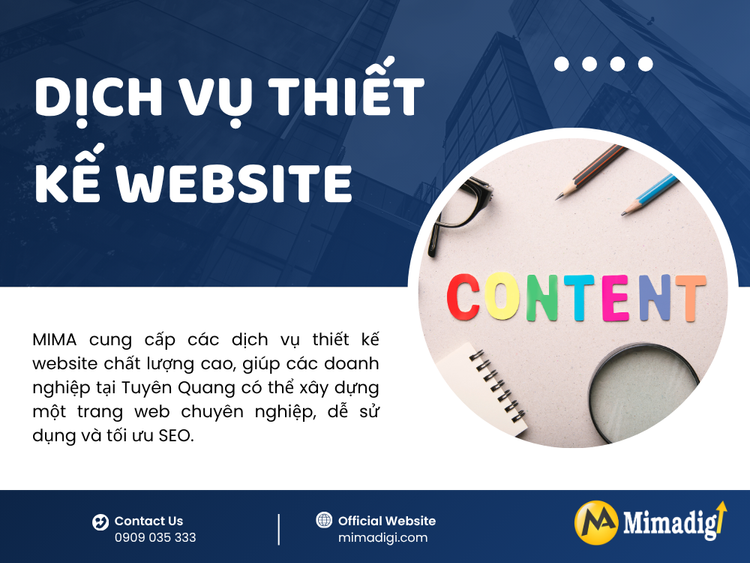 Dịch Vụ Thiết Kế Website Tại MIMA