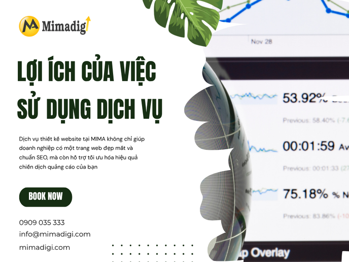 Lợi ích của việc sử dụng dịch vụ thiết kế website tại MIMA
