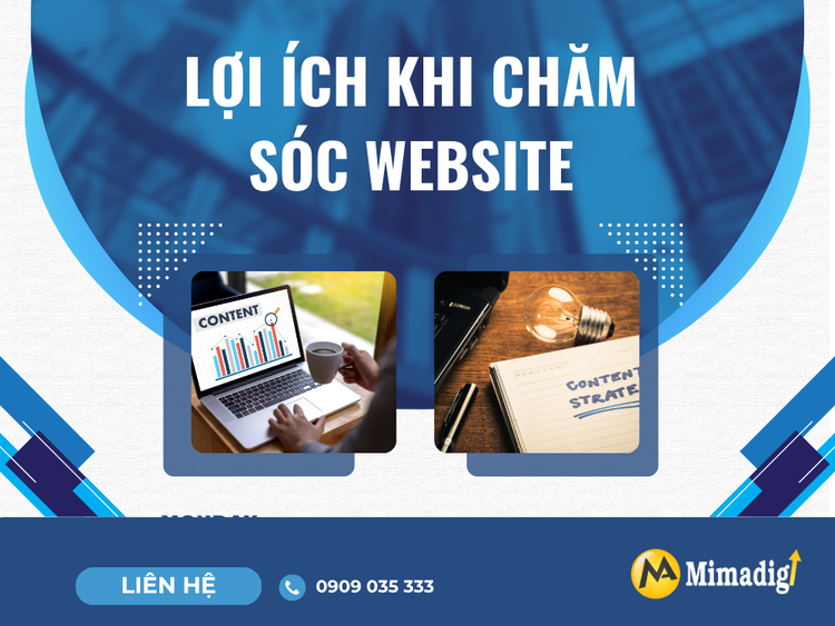 Lợi Ích Khi Chăm Sóc Website Đúng Cách tại mima