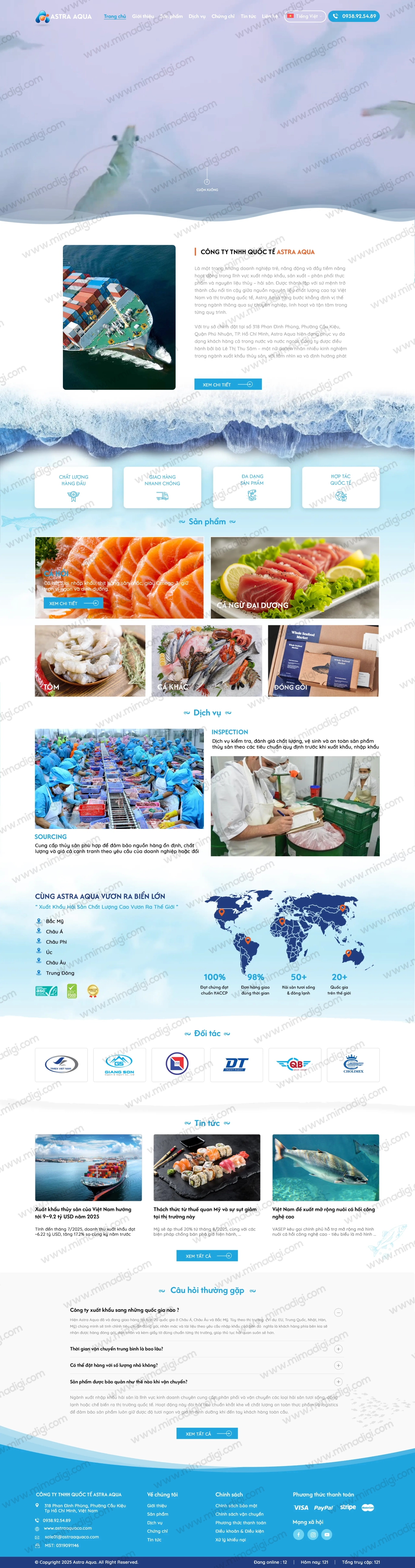 Astra Aqua Website – Digital Solution From MIMADIGI