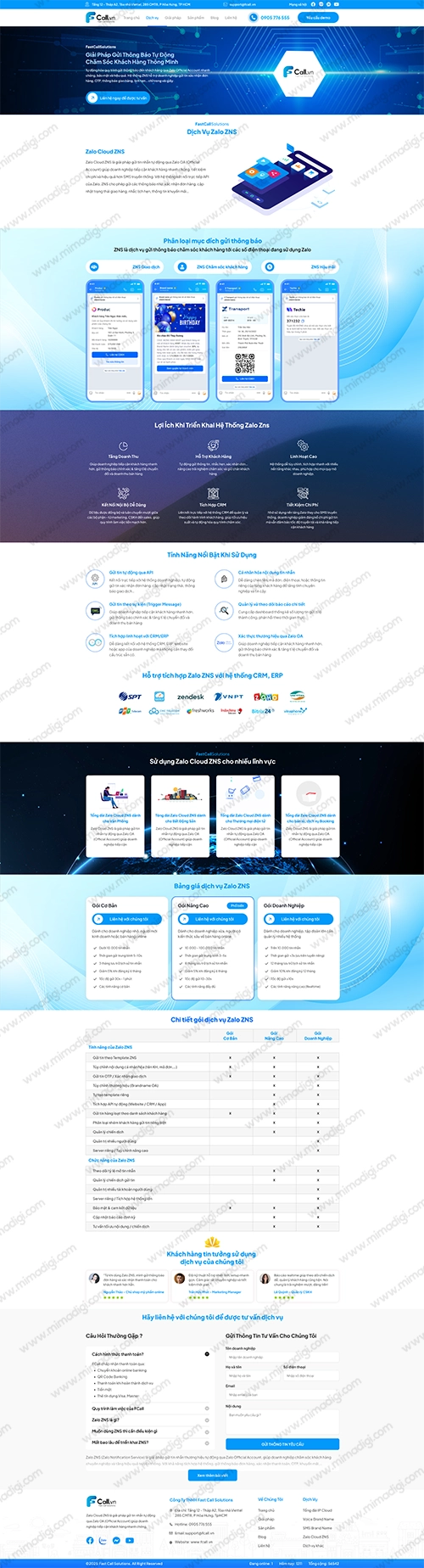 MIMADIGI Implements Website Platform for FAST CALL SOLUTIONS