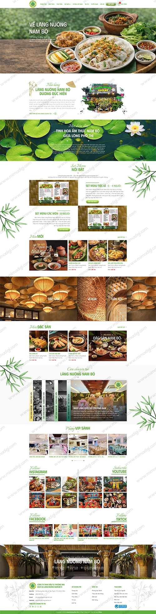 MIMA Officially Completes Southern Vietnamese Noodle Village Website