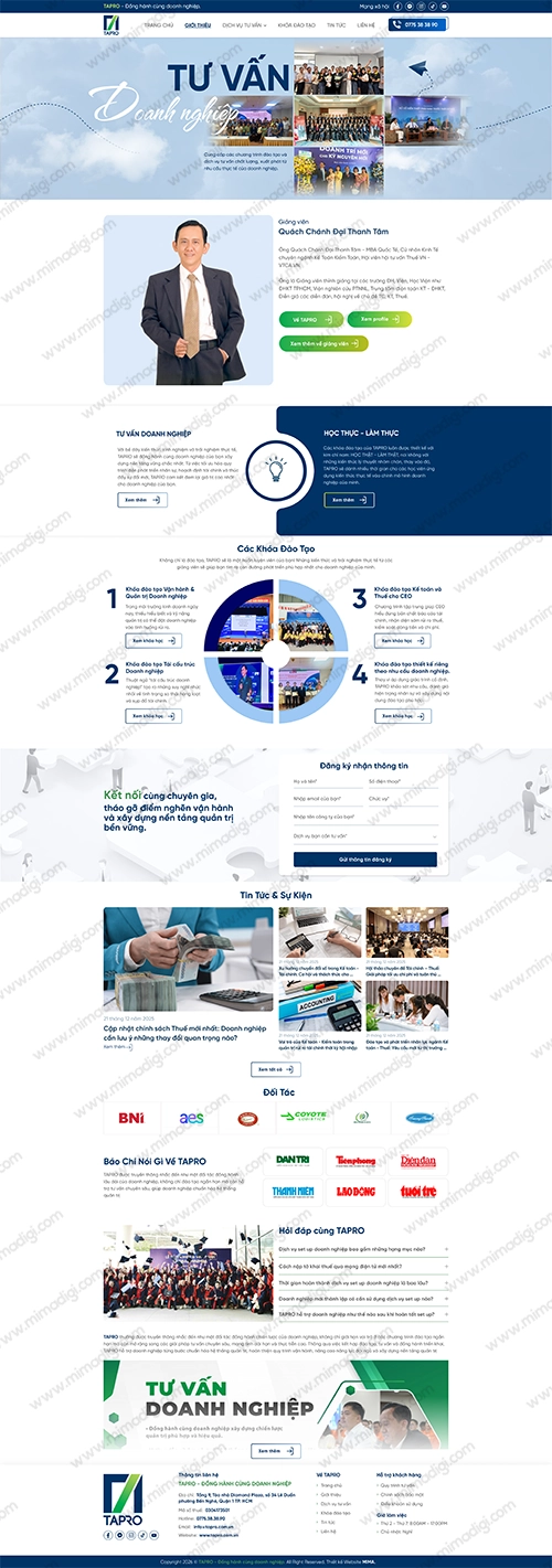 Những Tính Năng Nổi Bật Của Website Tapro