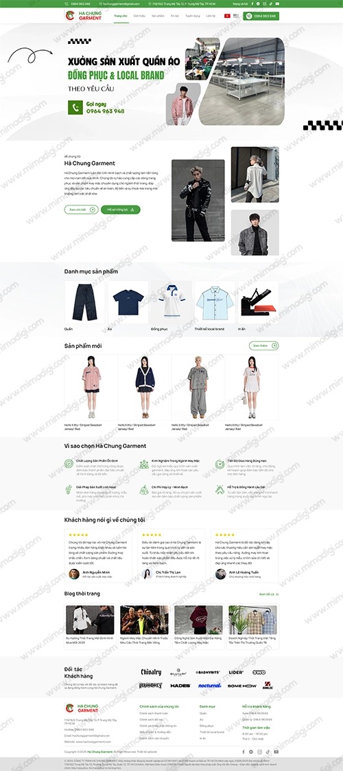 Hà Chung Garment Gia Công Quần Áo Số Lượng Lớn Cho Shop