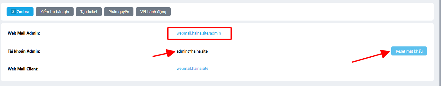 Hướng dẫn quản lý nhóm thư trên trang quản trị OneMail