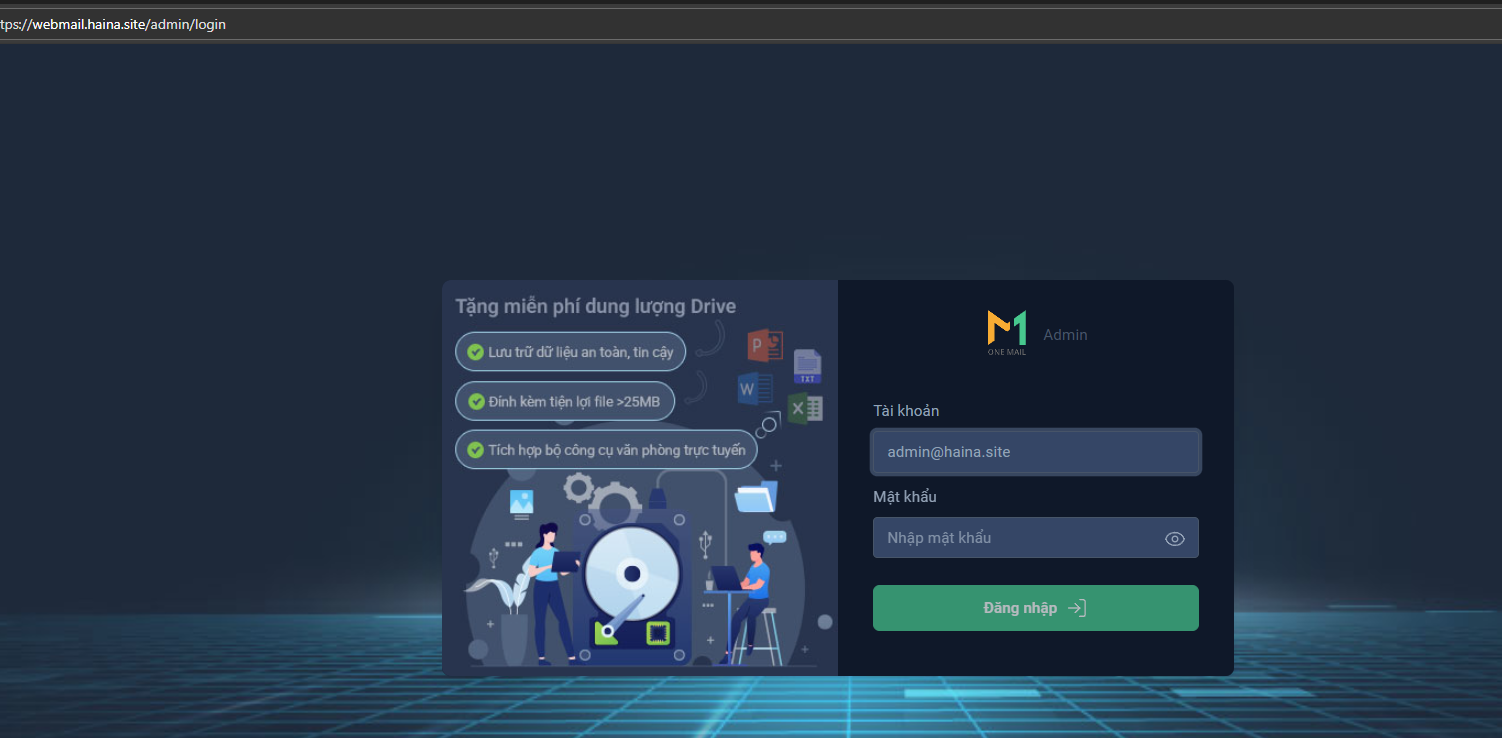 Hướng dẫn quản lý nhóm thư trên trang quản trị OneMail