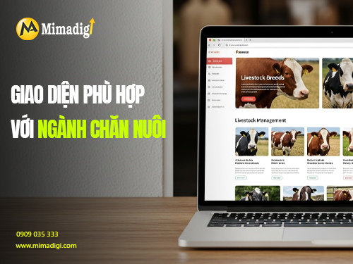 Livestock Farm Website Design with MIMADIGI
