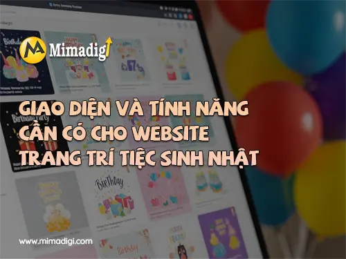 Birthday Party Decoration Service Website Design at mimadigi