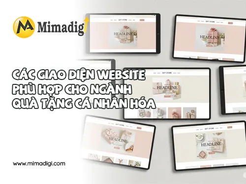 Website Design for Personalized Gift Services at mimadigi