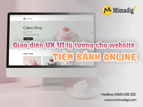 Online bakery website design at mimadigi