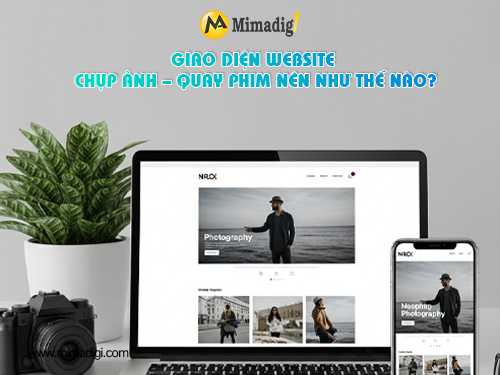 Photography and Videography Service Website Design at MIMADIGI