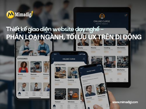 Vocational and skills training website design at mimadigi