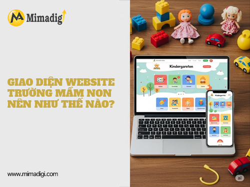Kindergarten website design at mimadigi