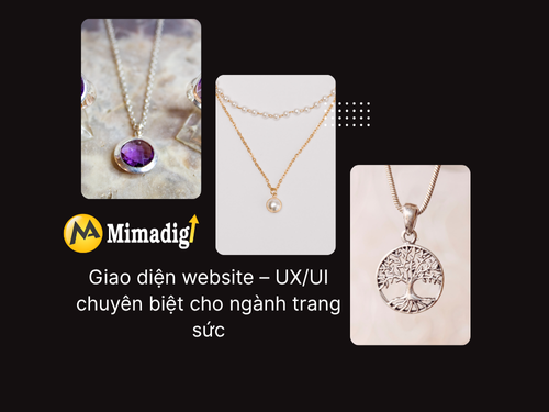 Website design for gold, silver, and jewelry stores at mimadigi