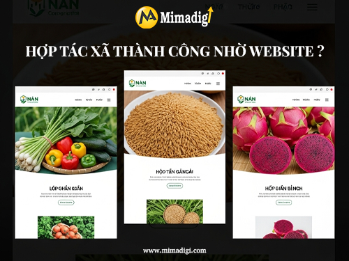 Agricultural Cooperative Website Design with MIMADIGI