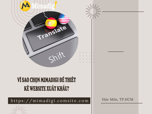 Multilingual website for export at mimadigi