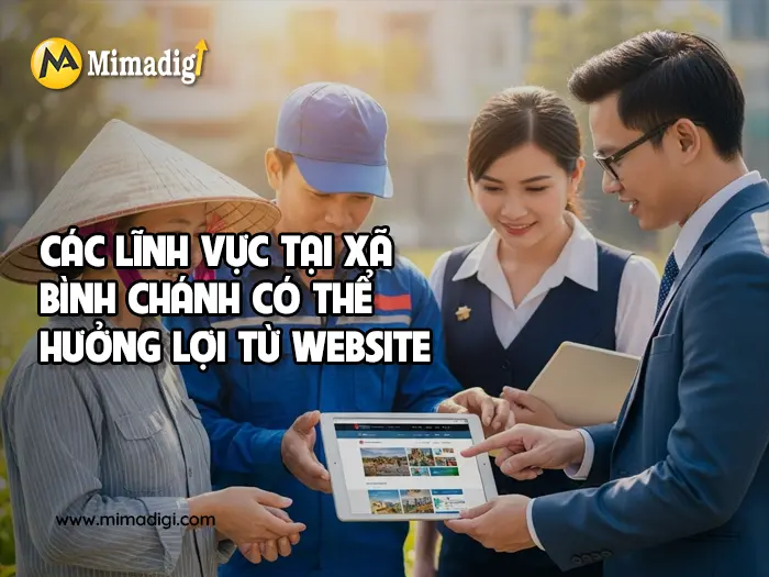 Website design for Bình Chánh Commune at mimadigi