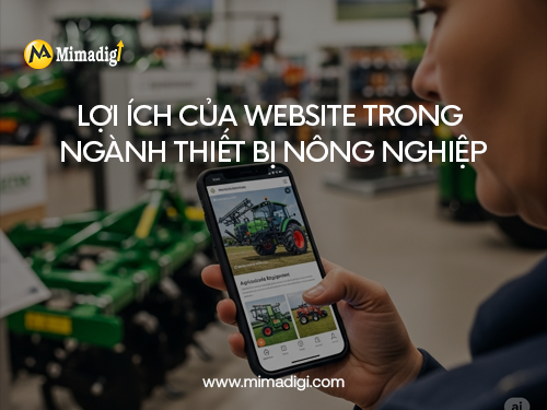 Website design for agricultural equipment suppliers at mimadigi