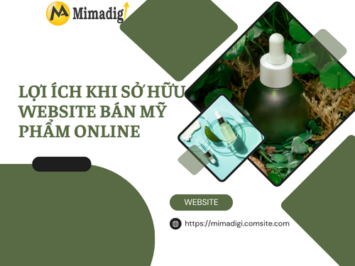 Thiết kế website bán mỹ phẩm online tại mimadigi