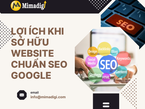 Thiết kế website chuẩn SEO Google cuả mimadigi