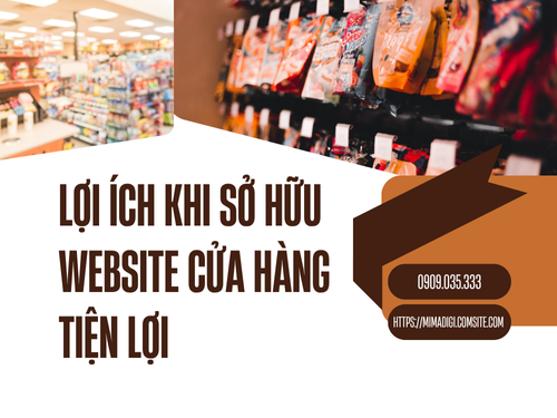 Convenience store website design mimadigi