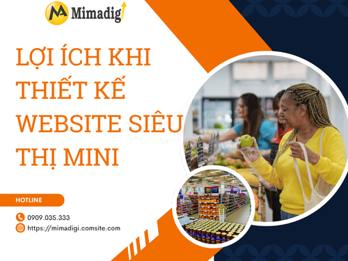 Mini supermarket website design at mimadigi
