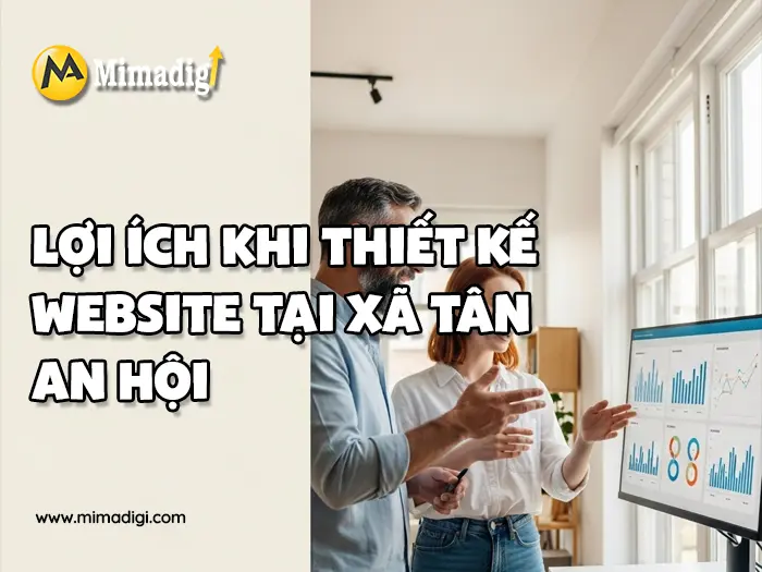 Website design in Tan An Hoi Commune at MIMADIGI