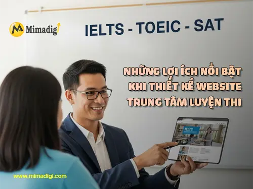Tutoring center website design at mimadigi