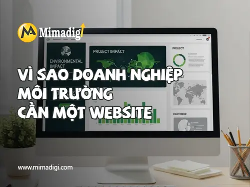 Environmental service website design at mimadigi