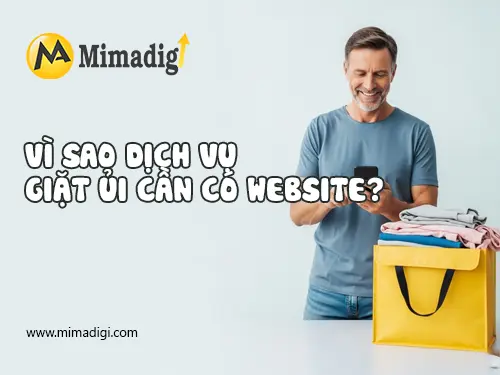 Laundry and Dry Cleaning Service Website Design at mimadigi