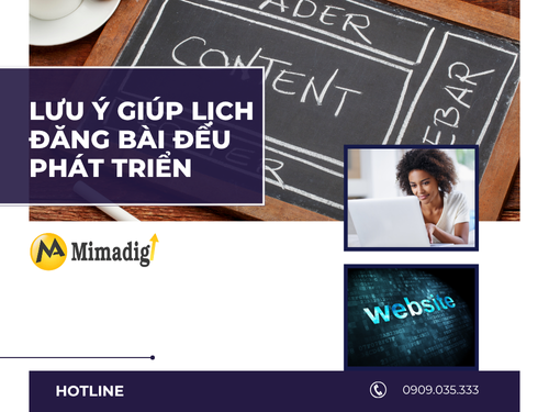 Lên lịch đăng bài định kỳ giúp website phát triển đều của MIMADIGI
