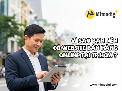 Thiết kế website bán hàng online tại TP.HCM. Công Ty Mimadigi