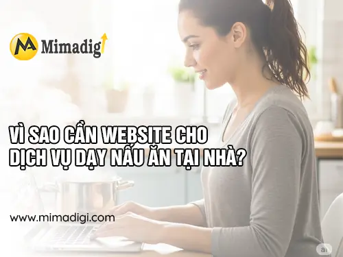 Website Design for At-Home Cooking Class Services at MIMADIGI