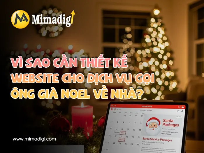 Website design for Santa Claus home visit service at mimadigi