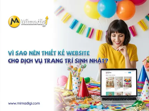 Birthday Party Decoration Service Website Design at mimadigi