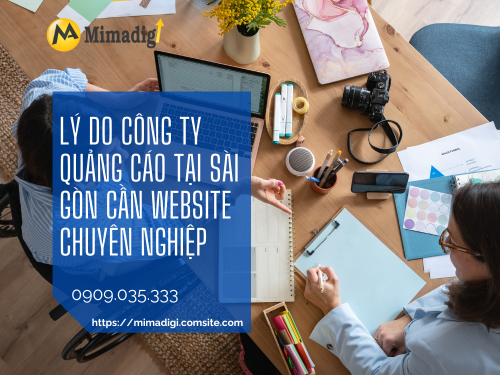 Website Design for Advertising Companies in Saigon by mimadigi