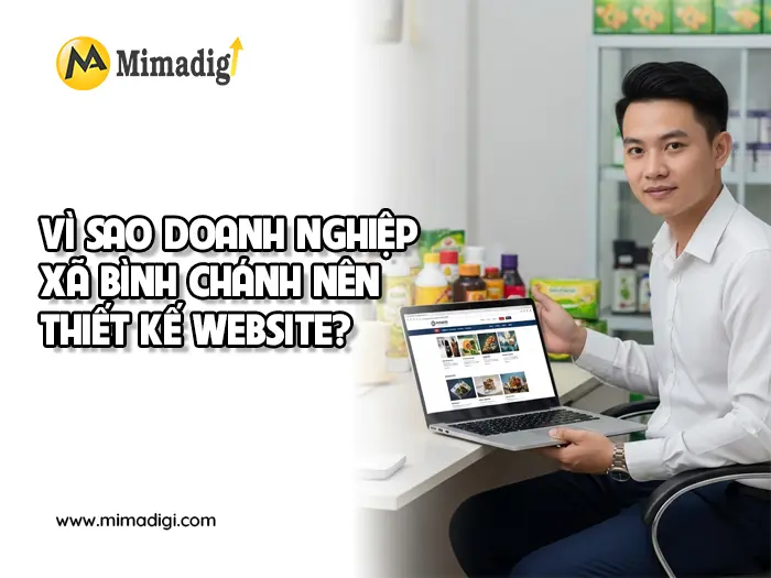 Website design for Bình Chánh Commune at mimadigi