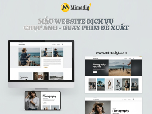 Photography and Videography Service Website Design at MIMADIGI