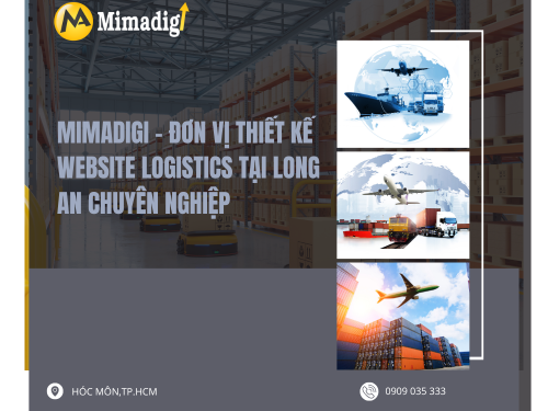 Thiết kế website công ty logistics tại Long An của mimadigi