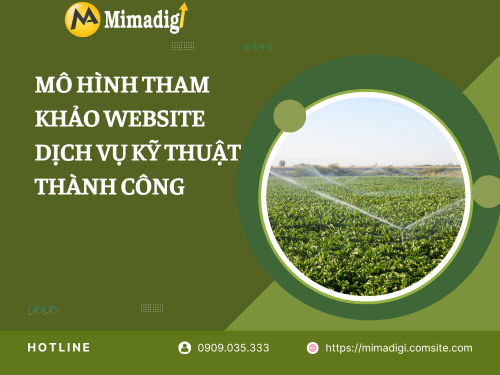 Website design for agricultural technical services at mimadigi