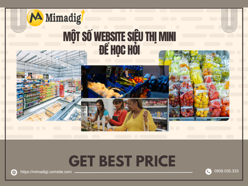Mini supermarket website design at mimadigi