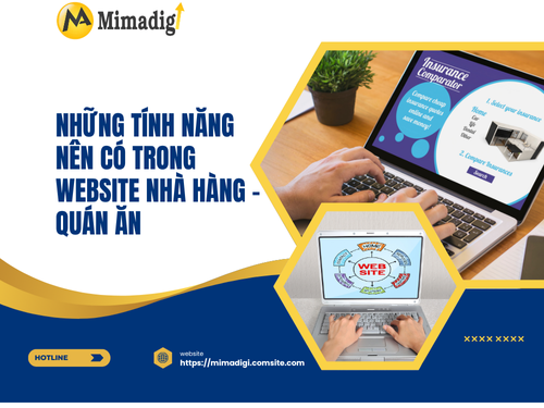 Restaurant & Eatery Website Design in Dong Nai with MIMADIGI