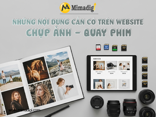 Photography and Videography Service Website Design at MIMADIGI