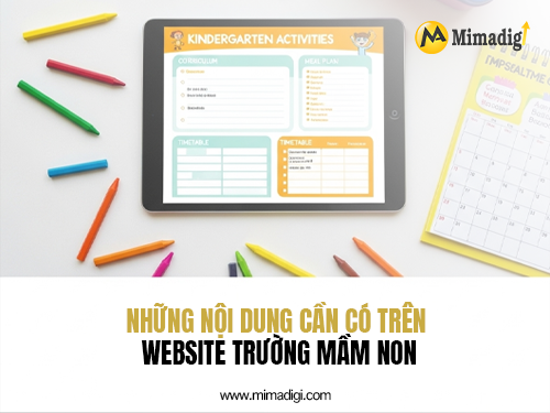 Kindergarten website design at mimadigi