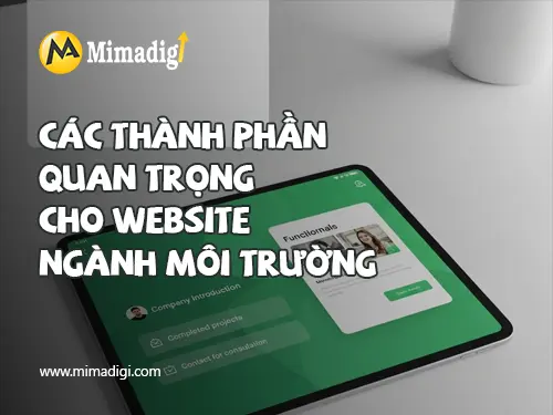 Environmental service website design at mimadigi