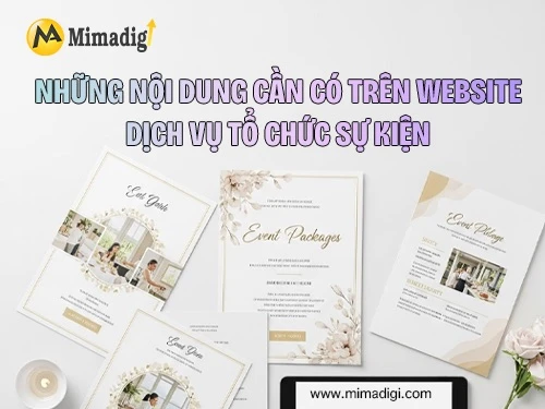 Event Planning Website Design at MIMADIGI