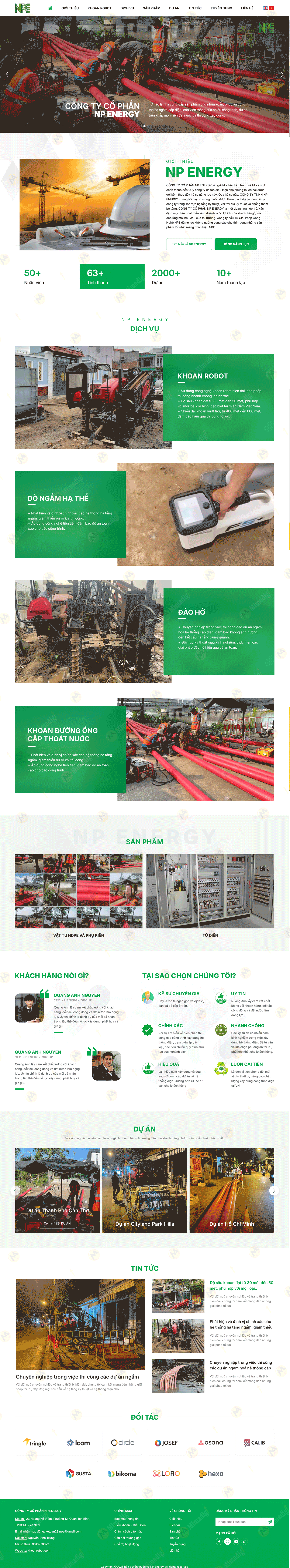 RobotDrilling.com – Modern, Precise and Professional Concrete Drilling and Cutting Solutions with MIMA Web Design