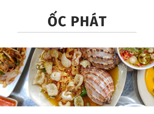 Ốc Phát – Elevating District 4 Street Food Through a SEO-Optimized Website with MIMA