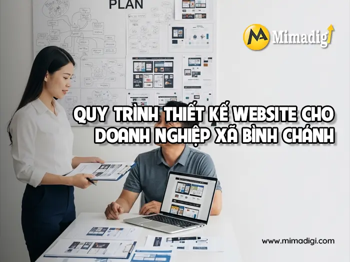 Website design for Bình Chánh Commune at mimadigi