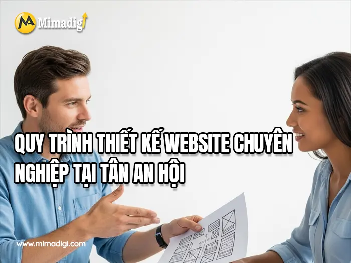 Website design in Tan An Hoi Commune at MIMADIGI
